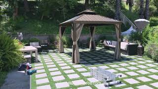 Gazebo Assembly by BlueFiks Pros [upl. by Jinny]