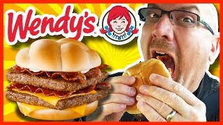 Wendys BACONATOR® Review and Drive Thru Test LOTS OF BACON [upl. by Adnauqahs11]