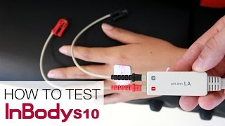 InBody S10 HowToTest  Adhesive Type [upl. by Tawney406]