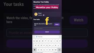 Monetize your Hobby code  How To Monetize Any HobbyO Or passion tapSwap code today [upl. by Allare]