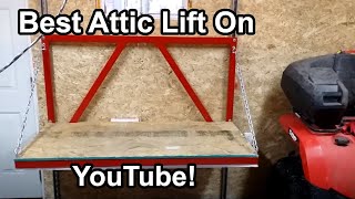 Garage Attic Lift Construction [upl. by Madi]