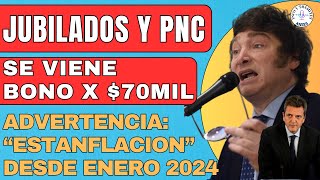 Confirmado BONO 70 MIL para Jubilados Pensionados y PNC PUAM de Anses  reforma jubilatoria [upl. by Sutniuq]