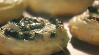 Spinach Cheese Swirls Puff Pastry Recipe [upl. by Corell462]