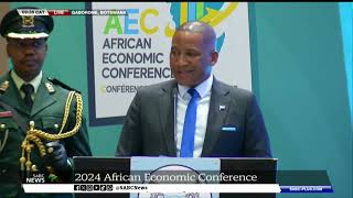 African Economic Conference  Botswanas President keynote address [upl. by Kcajyllib]