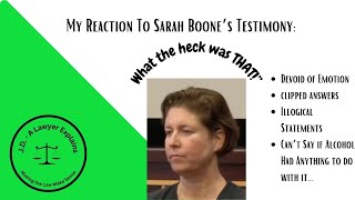 Sarah Boone Calmly Narrates Testimony Only a Moron Would Believe [upl. by Herzig]