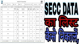 How To Download Secc Data 2011 Final List  SECC LIST 2011 कैसे डाउनलोड करें  Secc list 2023 [upl. by Adai709]