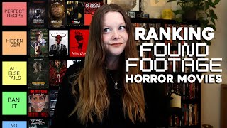 Ranking Found Footage Horror 40 MOVIES  TIER LIST [upl. by Esyahc]