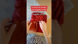 Unboxing  lécharpe de portage qui sinstalle en 45 secs [upl. by Ahser]