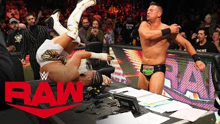 Mustafa Ali vs The Miz Raw Oct 31 2022 [upl. by Epolenep]