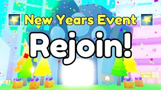 ⏰ NOW🎆🌠HUGE NEW YEARS EVENT🌠🎆 In Pet Simulator X 🔴 [upl. by Murdocca]