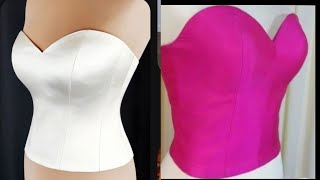 How to sew a Bustier Top [upl. by Farver]