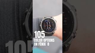 105 different color options on fenix 8  Garmin [upl. by Brendon]