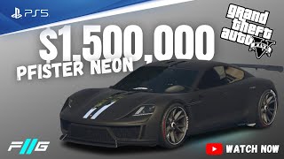 GTA 5 ONLINE  Pfister Neon Car Showcase Best Cars In GTA V Online 4K [upl. by Attayek]