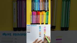 Nuancier feutres Stabilo Pen 68 MAX Arty produitoffert couleurs [upl. by Anoed]