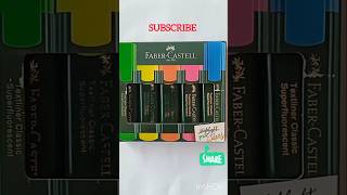 Faber Castell HighlightershortsstationeryfabercastellstudentStationery2024 [upl. by Ijan]