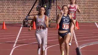 Final Lap Fireworks In Penn Relays SMR Championship [upl. by Alius89]