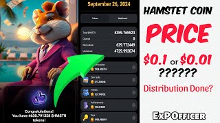 Hamster Coin price confusion 01 or 001￼  Distribution Done [upl. by Hartmann]