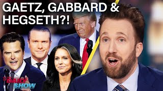 Trump Acts Cordial With Biden While Gaetz Gabbard and Hegseth Score Nominations  The Daily Show [upl. by Eidob]