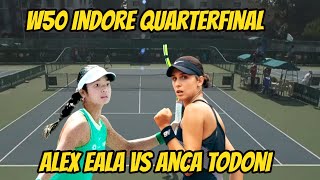 ITF W50 INDORE QUARTERFINAL MATCH Alex Eala VS Anca Todoni [upl. by Bachman]