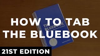 How to Tab the Bluebook 21st Edition [upl. by Nyleahcim820]