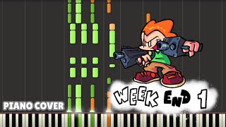 FNF Weekend 1 2Hot piano cover fnf piano [upl. by Neelyam485]