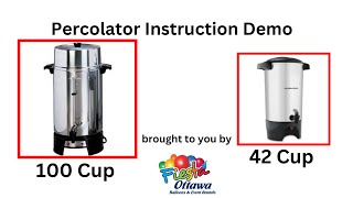 Percolator Instructional Video [upl. by Ednargel158]