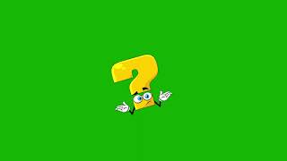 Funny Question Mark Green Screen  Question Mark [upl. by Egan]