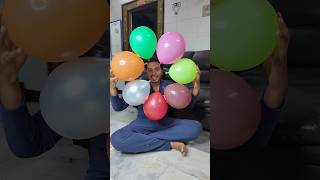 😍🎈 Pranesh Dad Balloon Experiement Comedy shortvideo praneshcomedy SonAndDadOfficial [upl. by Heddie]