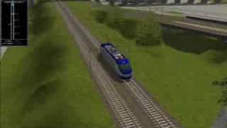 SIM Crashing a train at 2000 mph [upl. by Oiliduab]