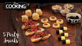 5 PARTY SNACKS  NO FIRE COOKING  Cooking Without Fire [upl. by Hyacinthie390]