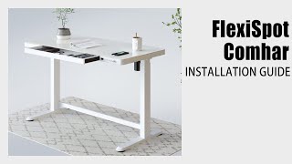 FlexiSpot Comhar AllinOne Standing Desk Installation Guide [upl. by Jonina]