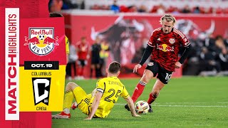 MLS Highlights  New York Red Bulls fall to Columbus Crew 32  October 19th 2024 [upl. by Sisely770]