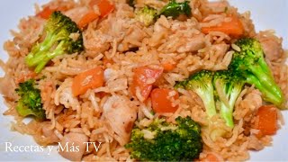 Arroz con Pollo y Brocoli una receta riquisíma y saludable [upl. by Winston]