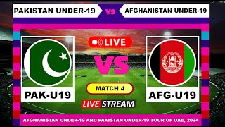 ODI Live  PAKU19 vs AFGU19  Live Cricket Match Today  Cricket Score amp Commentary [upl. by Astrid]