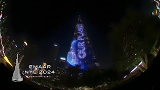 Burj Khalifa Led Show Our Planet By Emaar  Emaar NYE 2024 [upl. by Oneal]