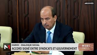 Dialogue social Accord signé entre syndicats et gouvernement [upl. by Adriell]