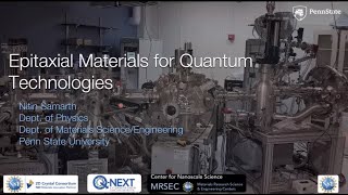 Nitin Samarth Epitaxial Materials for quantum technologies [upl. by Annavahs74]