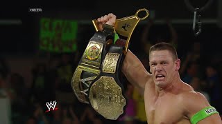 John Cena wins the vacant WWE Championship Money in the Bank 2014 [upl. by Tallbott]