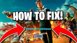 Why is Fortnite Servers Down How to Fix Fortnite Servers Not Responding [upl. by Datha]