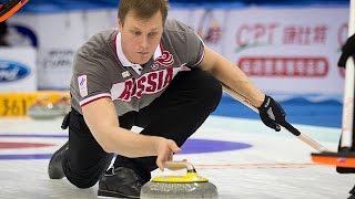 Керлинг Россия  Дания Чемпионат Мира по кёрлингу среди смешанных пар 2015  Группа А [upl. by Lamar]