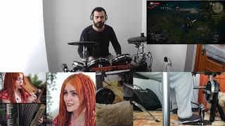 Steel For Humans  Lazare Drum Cover The Witcher 3  Alina Gingertails cover [upl. by Yuma]