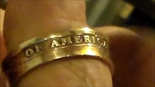 How To Make Coin Rings for beginners [upl. by Sanson656]