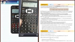 Utilisation de la Calculatrice en Statistique Casio et sharp  extrait de la séance [upl. by Akinihs]