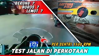 Review per sentri 1500 rpm daytona Motovlog di perkotaan Terlalu gerung Boros BBM [upl. by Hoxie]