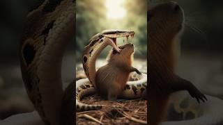 Anaconda vs Capybara animalbattle wildanimals anaconda capybara viralvideo [upl. by Riancho]