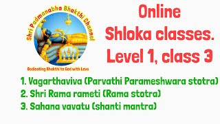 Online Shloka class Level 1 class 3 [upl. by Hseyaj961]