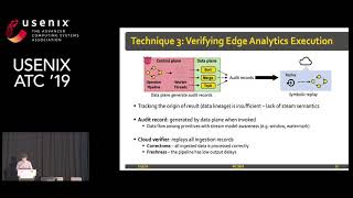 USENIX ATC 19  StreamBoxTZ Secure Stream Analytics at the Edge with TrustZone [upl. by Dustman]