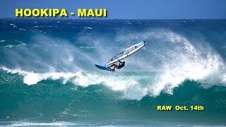 Windsurfing at Hookipa  Maui  Solid NNW Swell Oct 14th 🌊🌊🌊 maui windsurf [upl. by Hildegard]