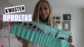 DIY Makeup kwasten oproltas ♥ MADEBY Noelle [upl. by Amalle78]