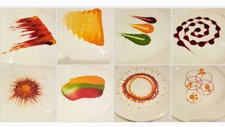 Types of Colorful Plating techniques  Part 1 Art on the plate By MONIKA TALWAR [upl. by Biagi]